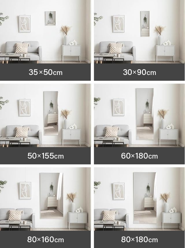 Amazon.co.jp: モダンデコ 割れないミラー 80×160cm 割れない 全身鏡